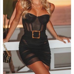 COPY - COPY - White fox boutique Model behavior mini dress